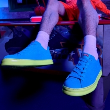 Camper Neon Blue Sneakers Mens - Runner Online Ireland | QXWDL0615